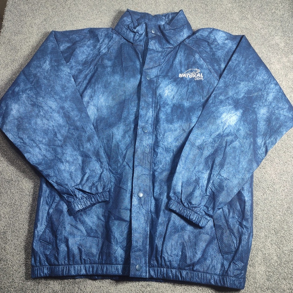 Natural Gear‎ Blue Lightweight Rain Jacket Set Top & Bottom Outdoor Size M